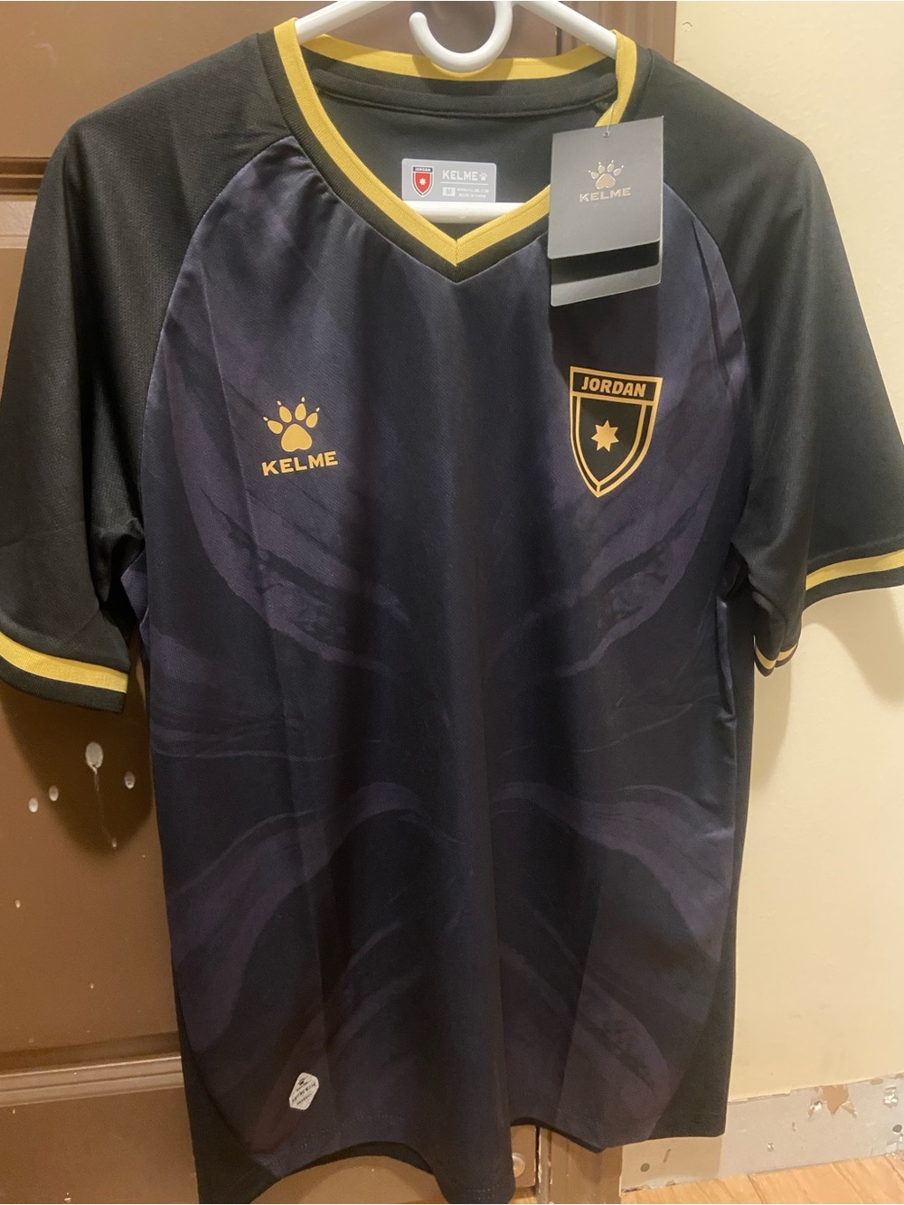 2026 World Cup Jordan Black & Gold Soccer Jersey